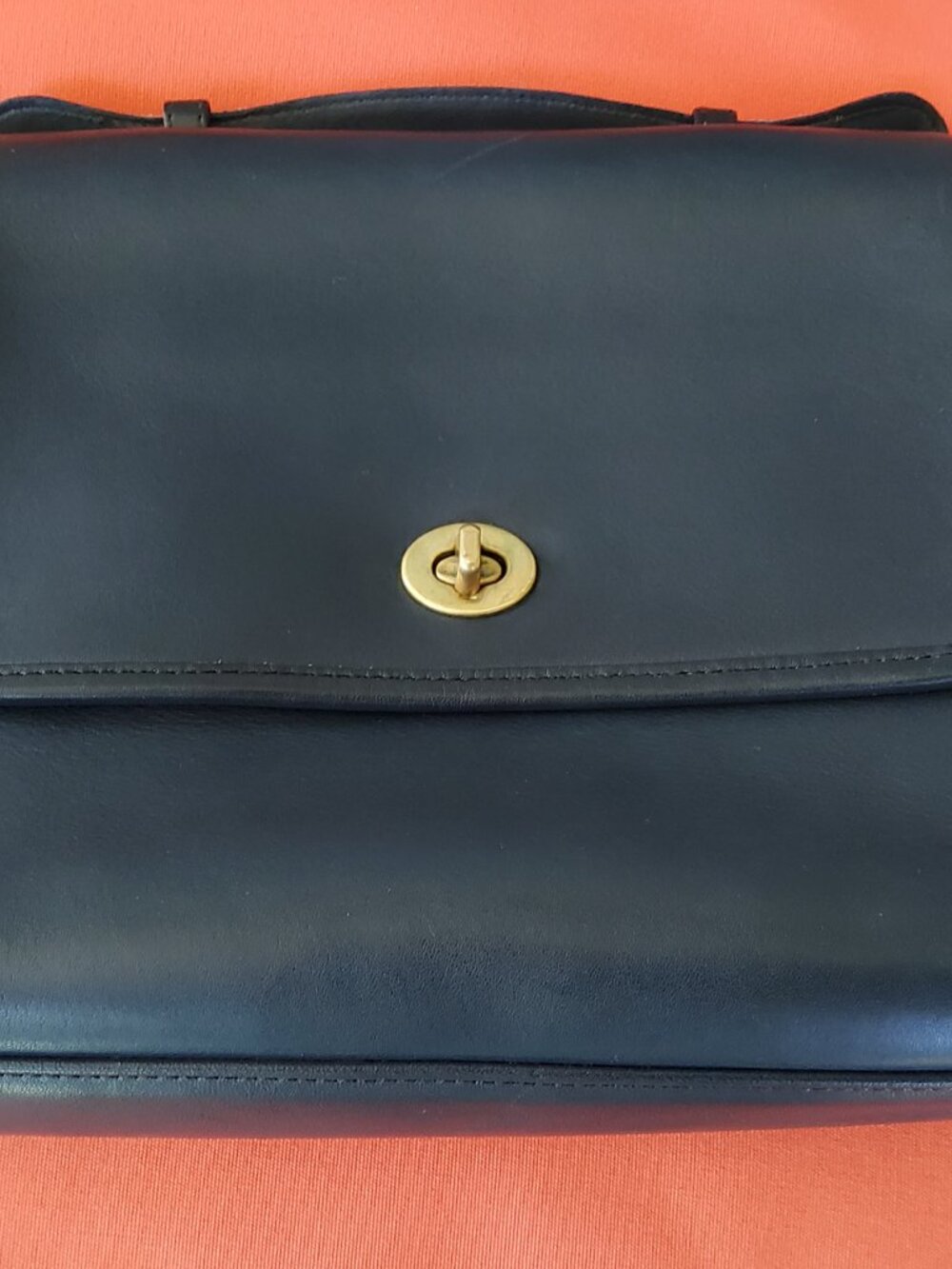 Vintage Coach Court Crossbody in Navy 9870 - Picture 13 of 16